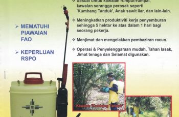 Knapsack Sprayer PB16 Weed Eater 16L Sesuai RSPO