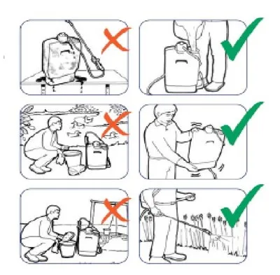 sprayer dibersihkan