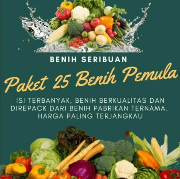 Benih paket hidroponik 25 macam sayuranBenih paket hidroponik 25 macam sayuran