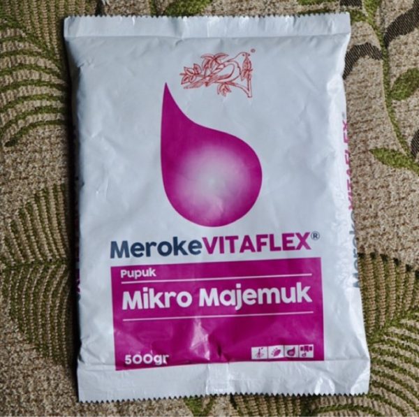 Meroke VITAFLEX 500 g Pupuk Unsur Hara Mikro Lengkap utk Nutrisi Hidroponik