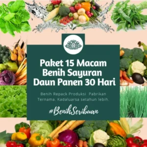 Paket 15 Macam Benih Sayuran Pemula Sayur Daun